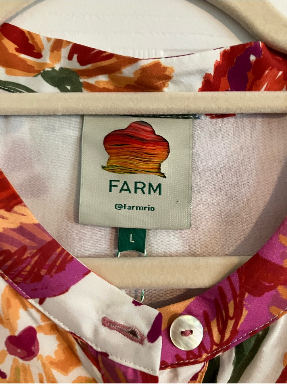 Farm Rio Puff-Sleeve Mini Dress - Picture 5 of 7